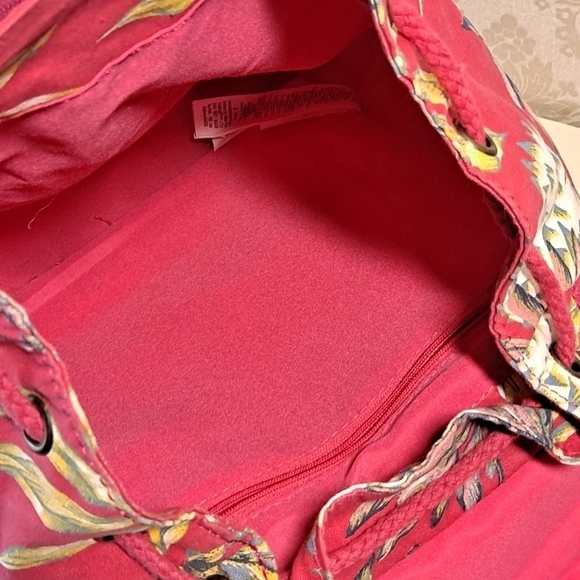 Roxy Backpack floral canvas hot pink - Picture 9 of 12